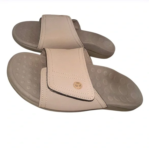VIONIC ORTHOTIC Kiwi Motion control tan sandals men’s shoes size 8 women’s 10 - Picture 3 of 13